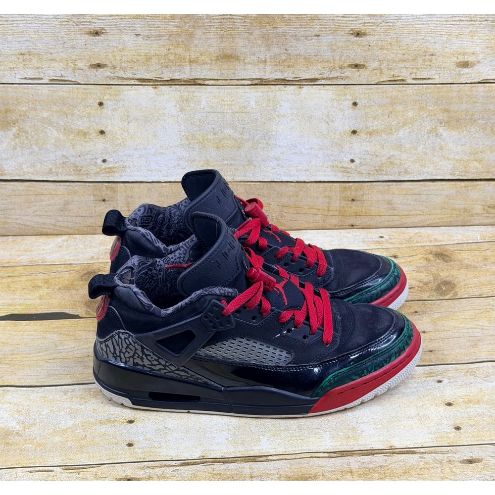 Jordan Spizike Black Pine Green Varsity Red Mens Size 8 FQ1759-060 Spike Lee